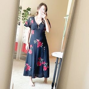 Vintage My boyfriends Studio | Long Floral Dress